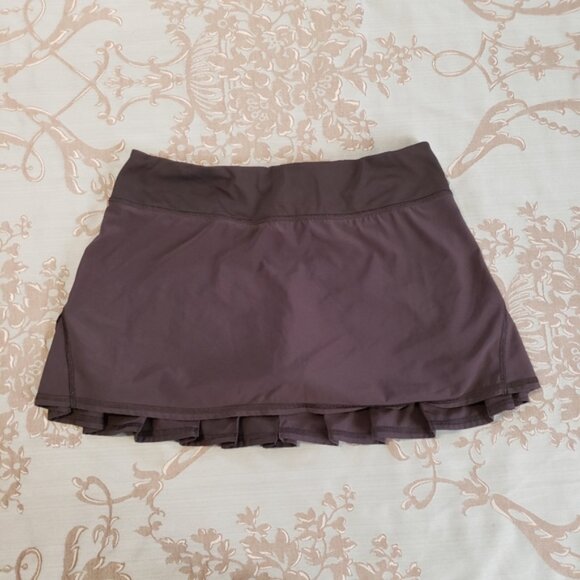 Lululemon Run Pace Setter Black Skirt Size 6 - Picture 1 of 4